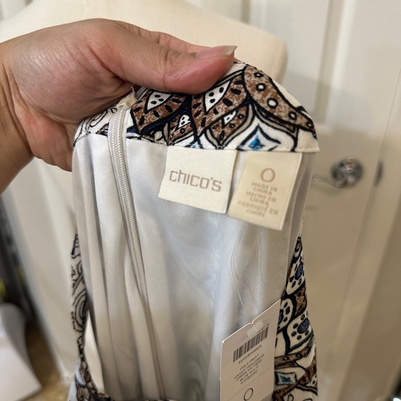 NWT Chico’s Sleeveless High Low Dress - Picture 7 of 7